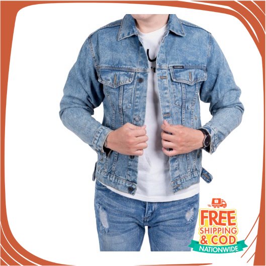 JAKET JEANS NEW BREND DENIM UNISEX/ BAJUKECEE Jaket Jeans Denim Pria Pull And Bear Blue Washed