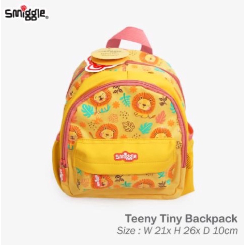 Ransel paud Playgroup/Toddler Teeny Tiny Smiggle Original Import 03102