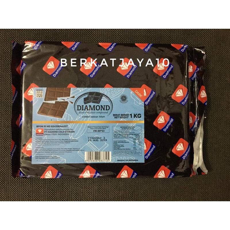 

✨NEW✨ -Coklat Batang Diamond 1kg Dark Chocolate Compound DCC- 1.1.23