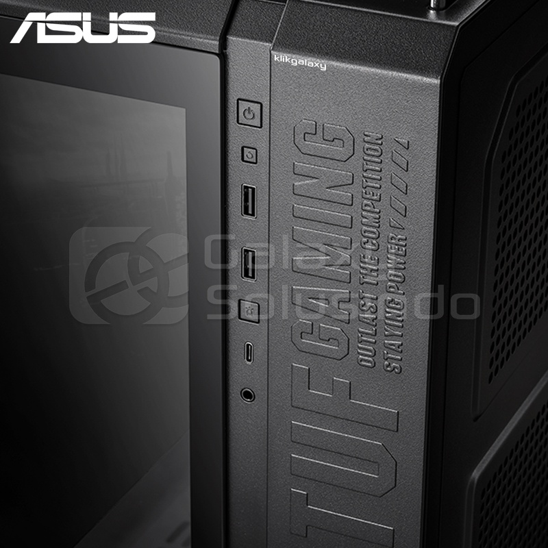 ASUS TUF Gaming GT502 Dual Chamber Tempered Glass ATX Gaming Case - Black