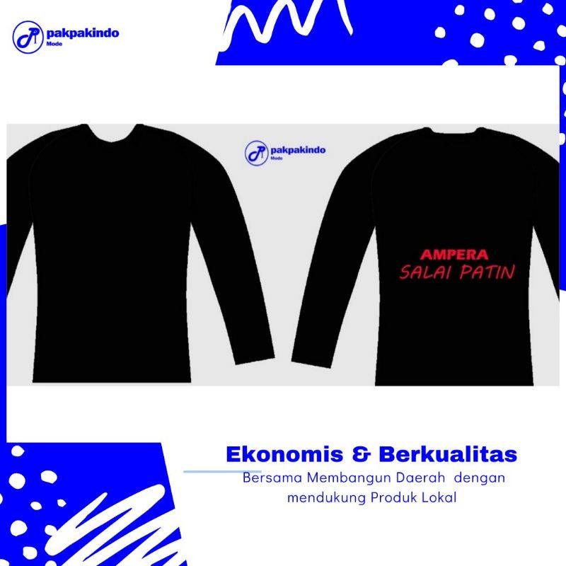 KAOS WARUNG NASI AMPERA SALAI PATIN LENGAN PANJANG PRIA WANITA PREMIUM DISTRO