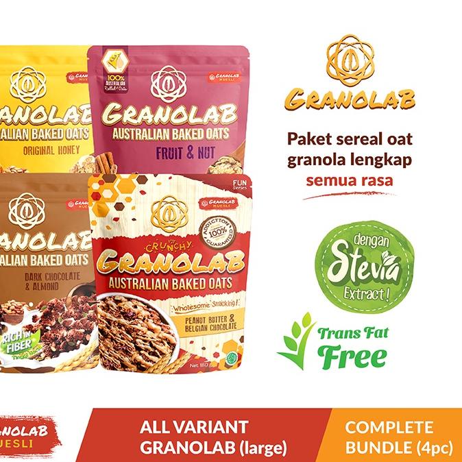 

♩ Paket Granolab All Varian Granola 4 x 210 gr ♩