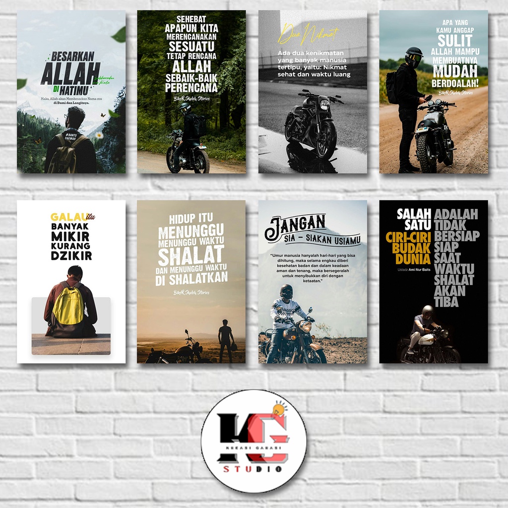Hiasan dinding Quotes kata kata islami pajangan dinding walldecor mini - QBSSV2