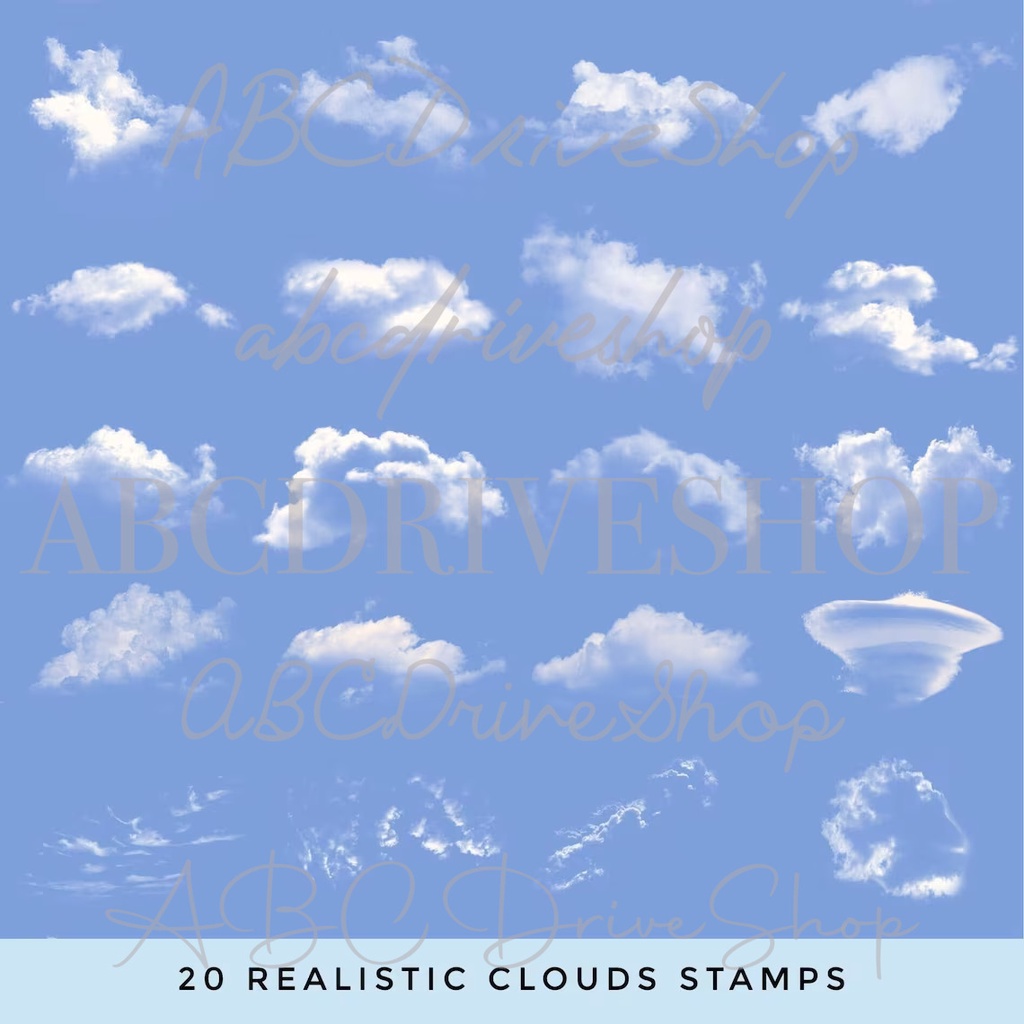 Procreate Brush - 72 Cloud Pack Brushes