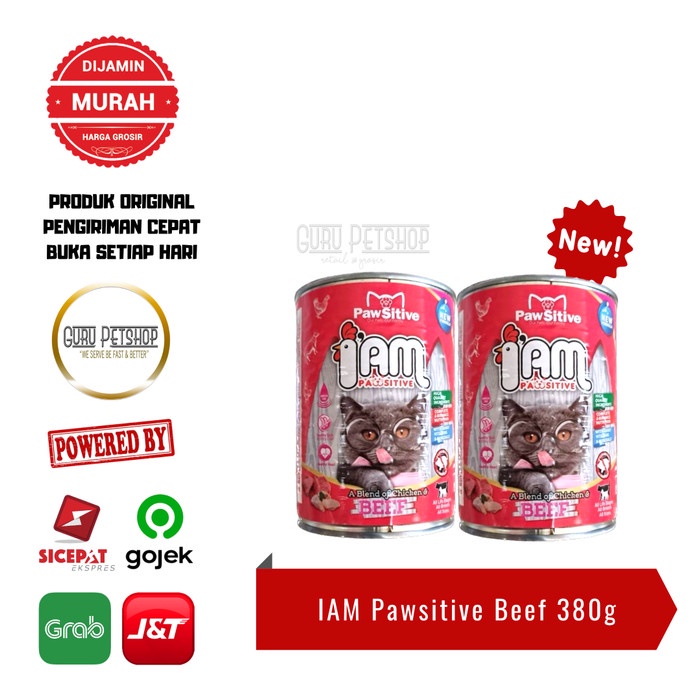 IAM Pawsitive Wet Catfood 380g Makanan Kucing Basah Kucing All Stages