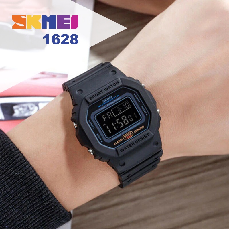 SKMEI 1628 Jam Tangan Pria Digital Water Resistant 50M