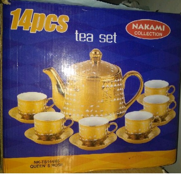 tea set 14pcs Nakami collection NK-TS144/68 Sunday Lily