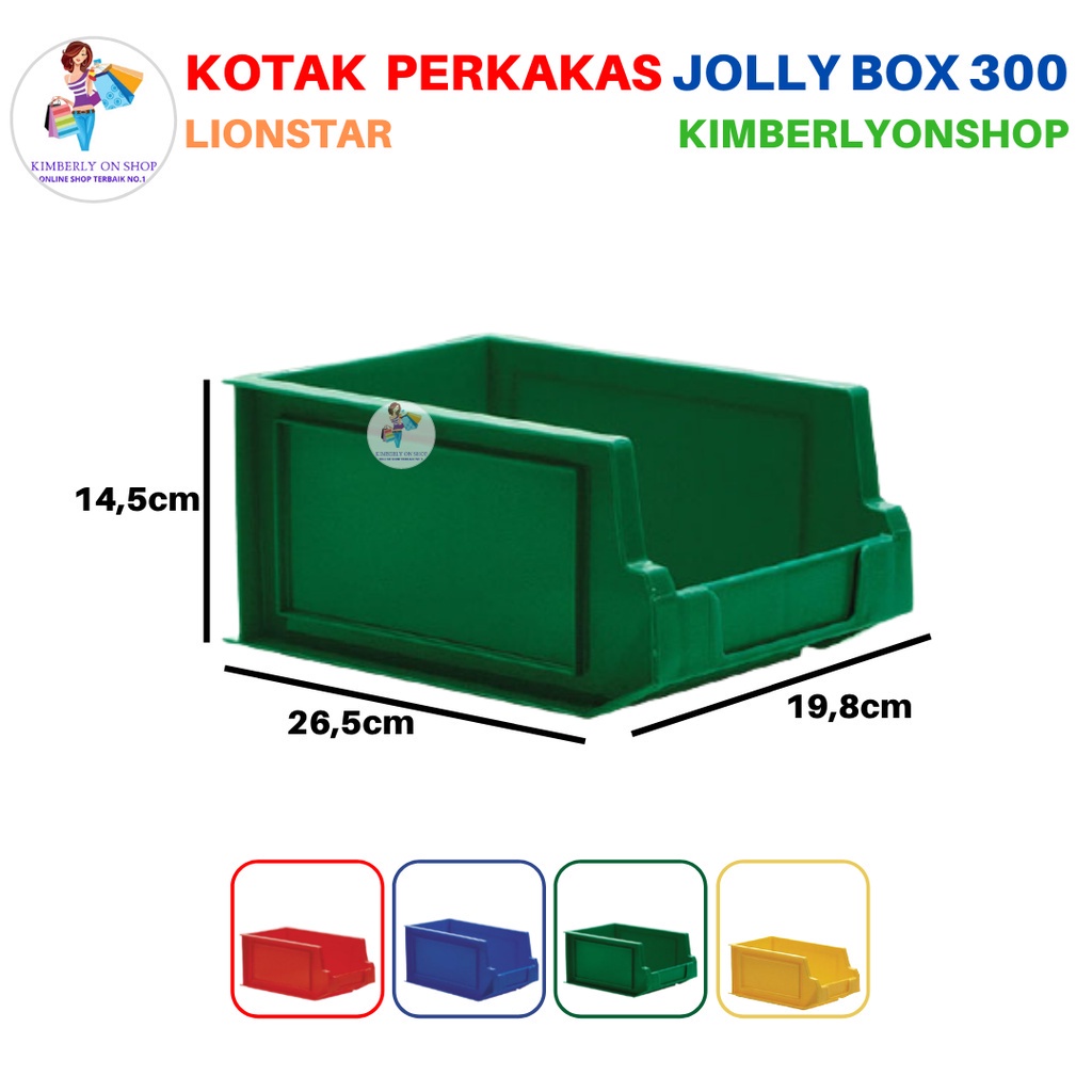 Kotak Tempat Perkakas Sparepart Case Serbaguna Jolly Box 300 Lion Star