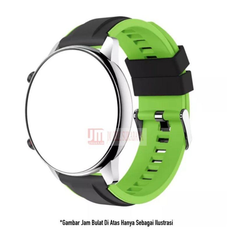 Strap Tali Jam Tangan karet Silikon Soft Slim 20mm 22mm Zv Quick Release