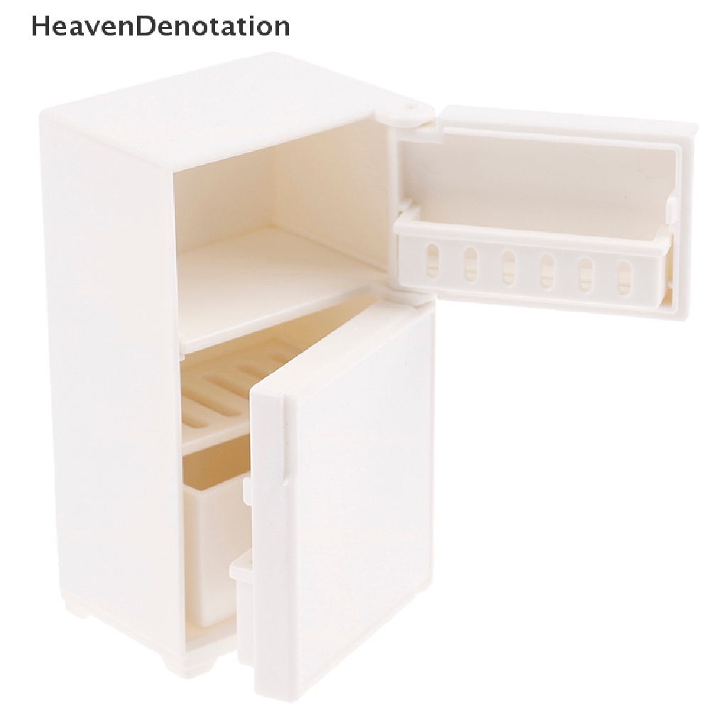 [HeavenDenotation] Rumah Boneka Miniatur Bangku Kulkas Mainan Dapur Dekorasi Perabotan Rumah HDV