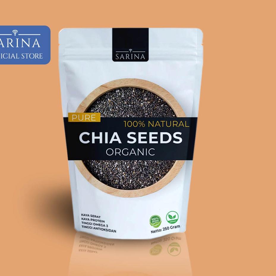 

♚ Organic Black Chia Seed 250gr Chiaseed Hitam Organik ➱