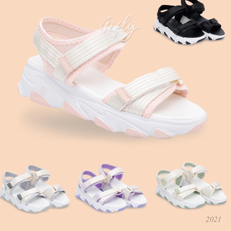 Murah GIFLY Lisa Sandal Tali Wanita Korea Sepatu Sendal Import 2