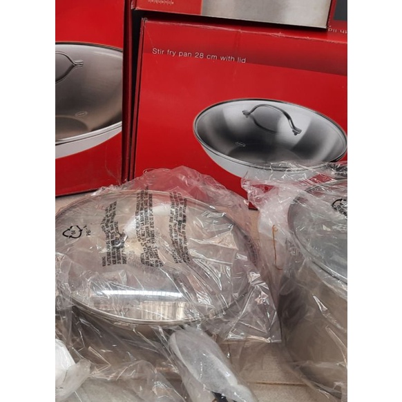 Arzberg fry-pan 28cm dan stock pot 24cm dengan tutup STAINLESS STEEL ASLI