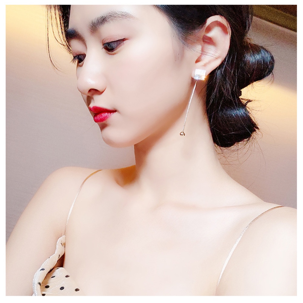 Deartiara Korea Trendi Anting Serbaguna Temperamen Anting Rumbai Panjang Anting Kepribadian Fashion Anting Perempuan