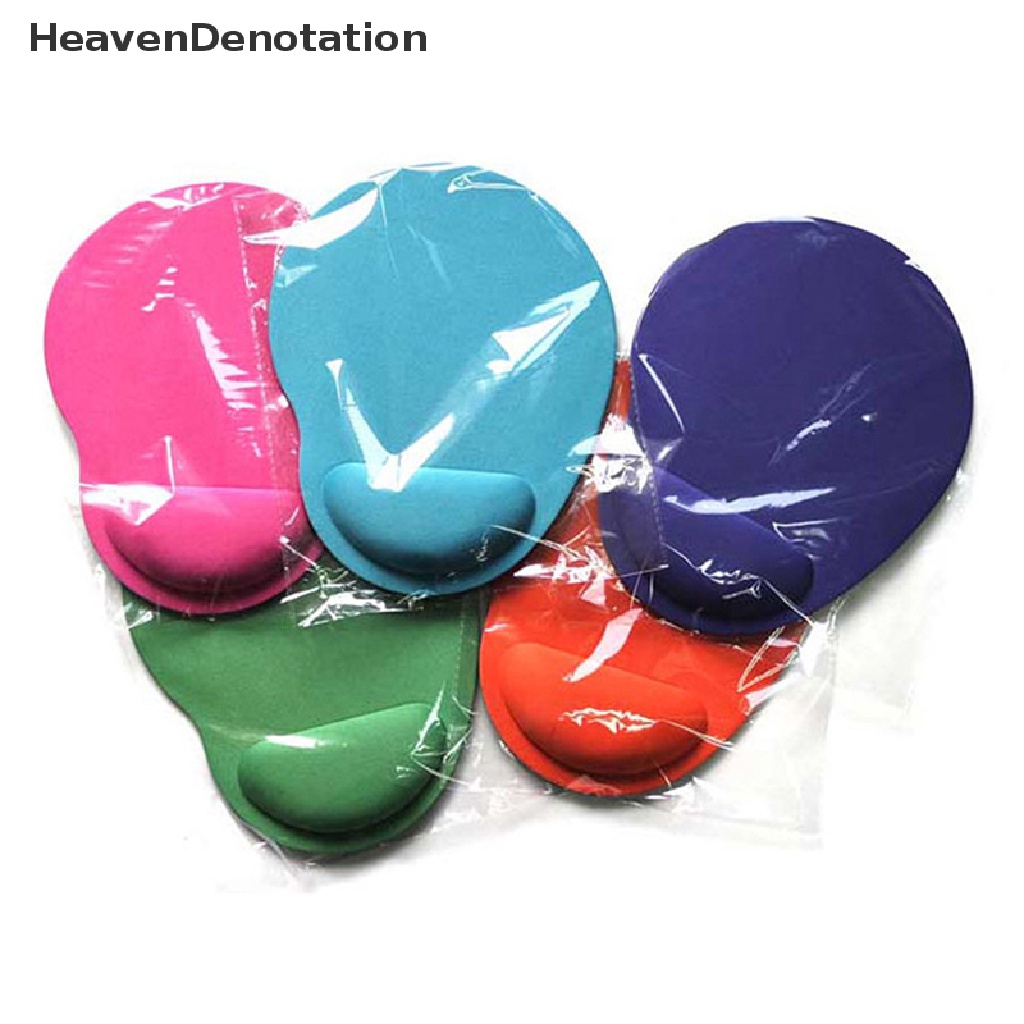 [HeavenDenotation] Pergelangan Tangan Mouse Pad Kaki Kecil Game Komputer Kreatif Warna Solid Perlindungan Lingkungan EVA Untuk Pc Komputer Laptop HDV