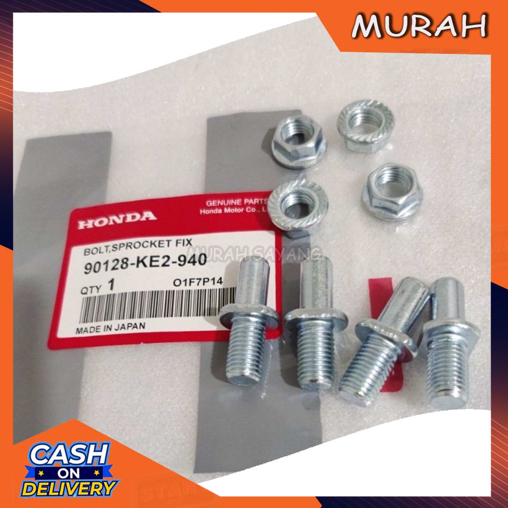 Baut Gear gir belakang set Honda GL 100 - GL Pro - GL Max - Tiger - Mega Pro - CB100 - GL125 Origina