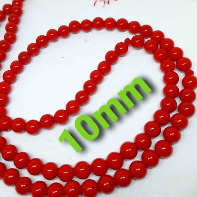 ♫ TASBIH BATU MARJAN 10MM 99BUTIR ORIGINAL ♦