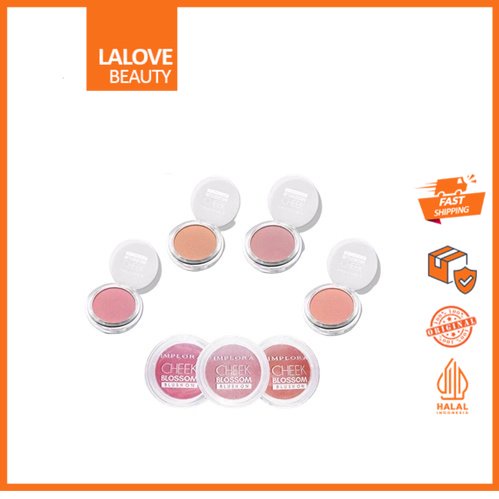 IMPLORA (✔️BPOM) Cheek Blossom Blush On 3.5g | perona wajah blushon padat