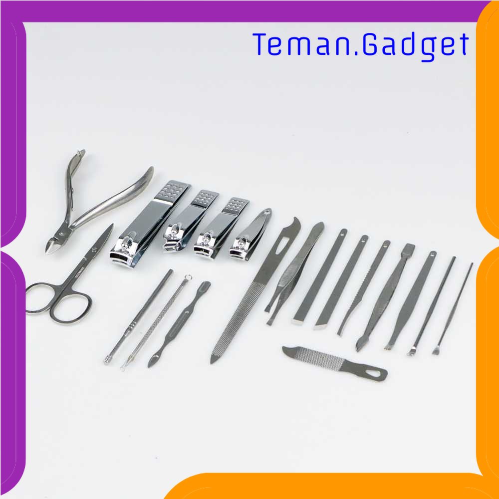 TG - PRW Nail Art Set Gunting Kuku Manicure Pedicure 19 PCS - i7000D