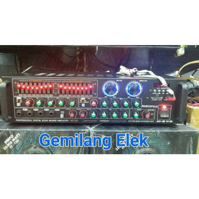 Power Amplifier Karaoke Marcopolo Mc-158