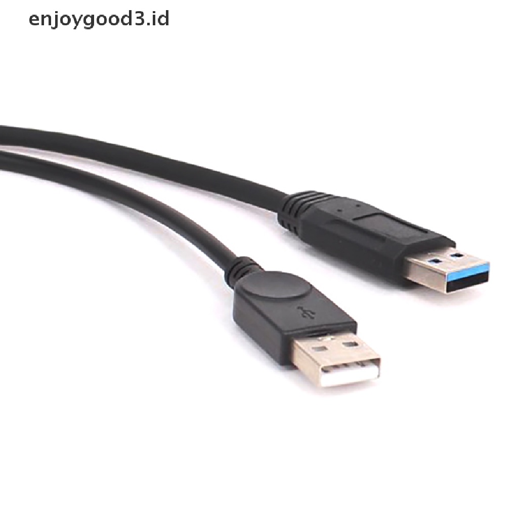 【 Rready Stock 】 USB3.0 Female To Dual USB Male with Extra Power Data Extension Cable USB Y-Splitter Data Sync Charging Extension Cable Charging Cable （ ID ）