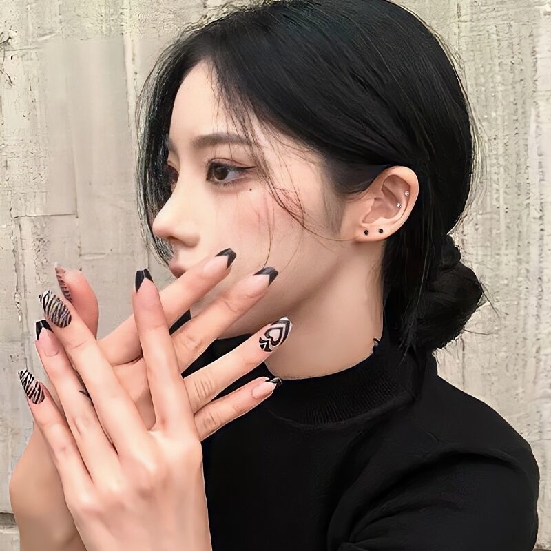 Indah S925 Perak Anting Tindik Telinga Tulang Telinga Ear Stick Earrings Untuk Wanita Perempuan