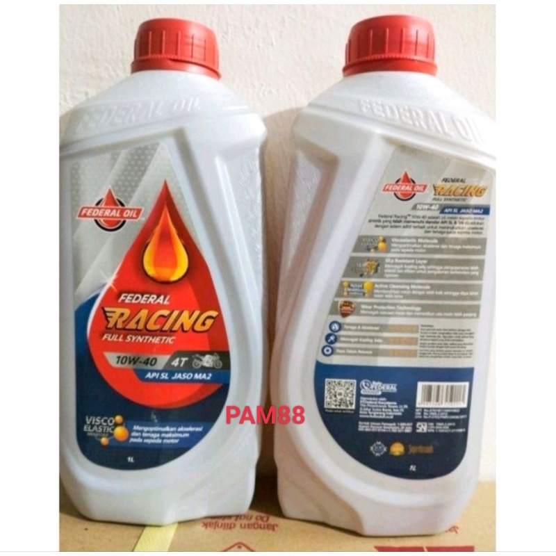 Oli Federal RACING...1 liter..10 W - 40...4 T