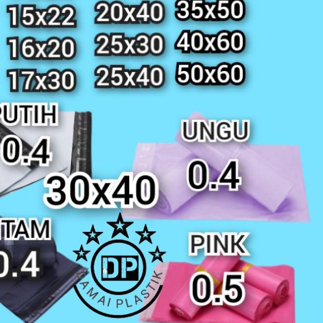 

Segera Dapatkan Kantong Plastik Packing PE 30x40CM Olshop Polymailer Hitam Putih Pink 30x40 Amplop ungu 32x45 UTS~