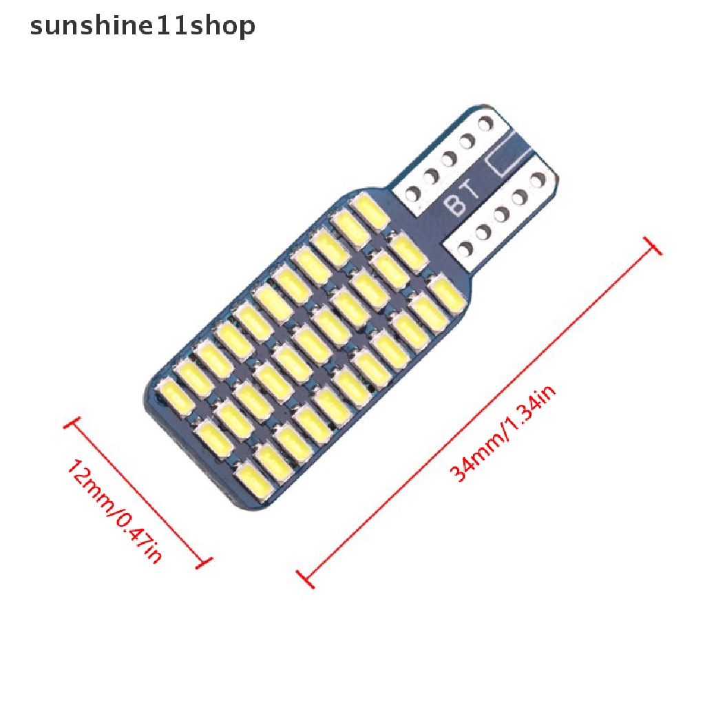 Sho 2PCS Lampu Baca Kubah Canbus Mobil W5W T10 3014lampu Interior Sein 33 N