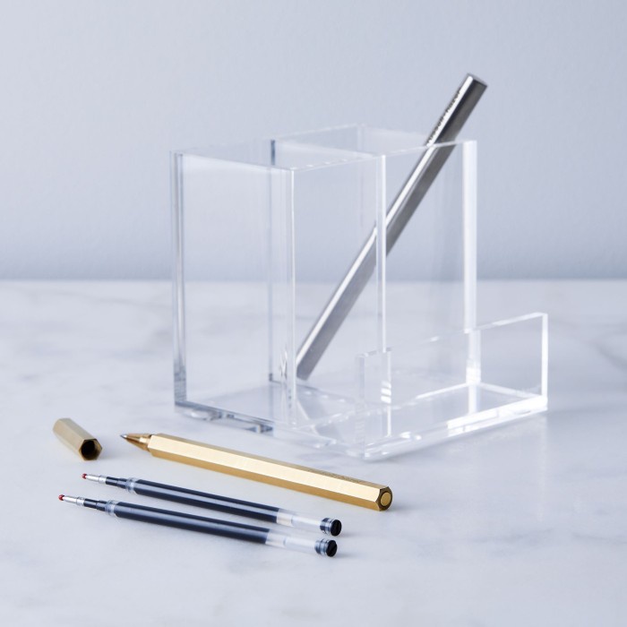 

Terlaris Gior Acrylic Desk Organizer Tempat Organizer Pen Holder Desk Set