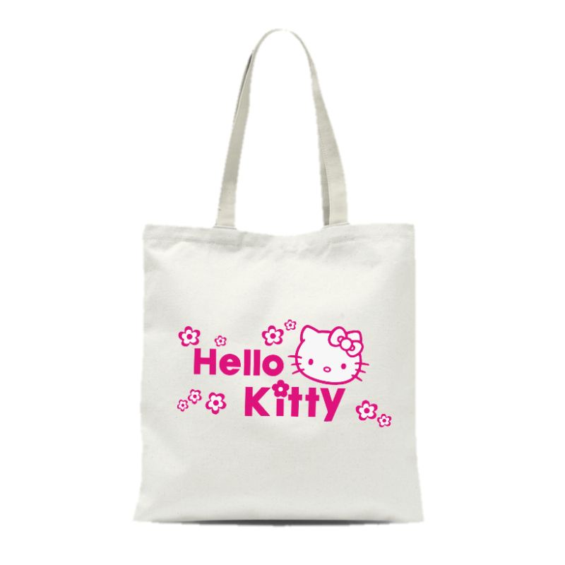 TOTEBAG KANVAS HELLO KITTY TERMURAH