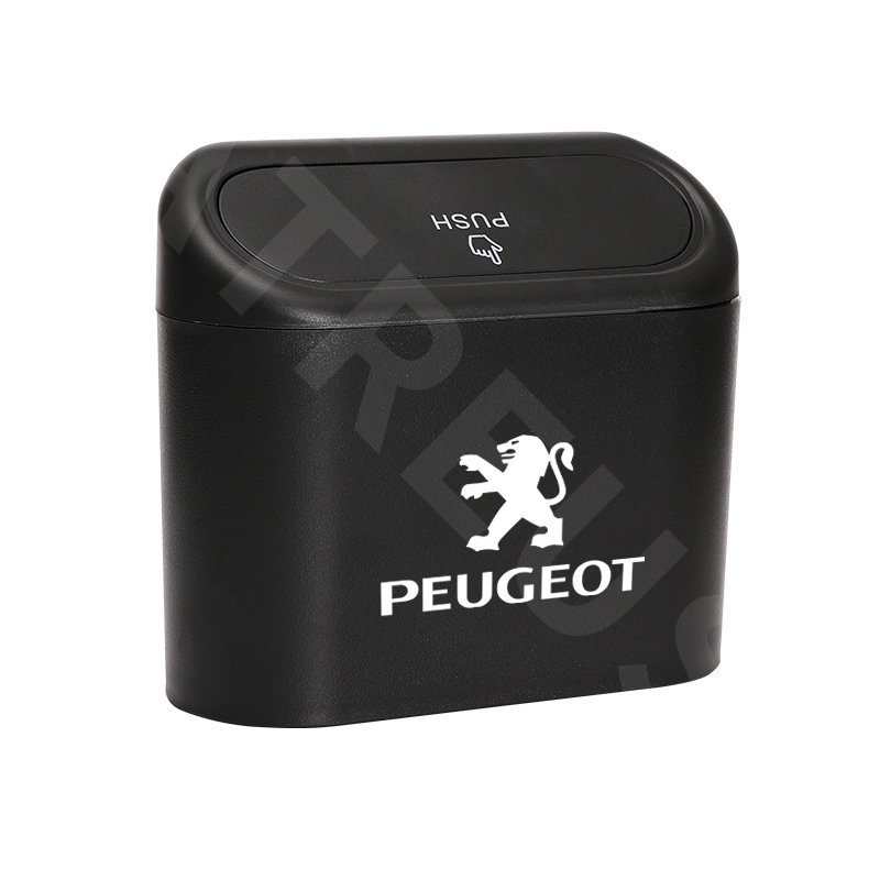 Peugeot Tempat Sampah Mobil Gantung Tutup Flip Dustbin Tipe Tekan Storage Box Organizer Aksesoris Mobil Untuk 206 208 207 307 308 2008 3008 508 408 5008 406