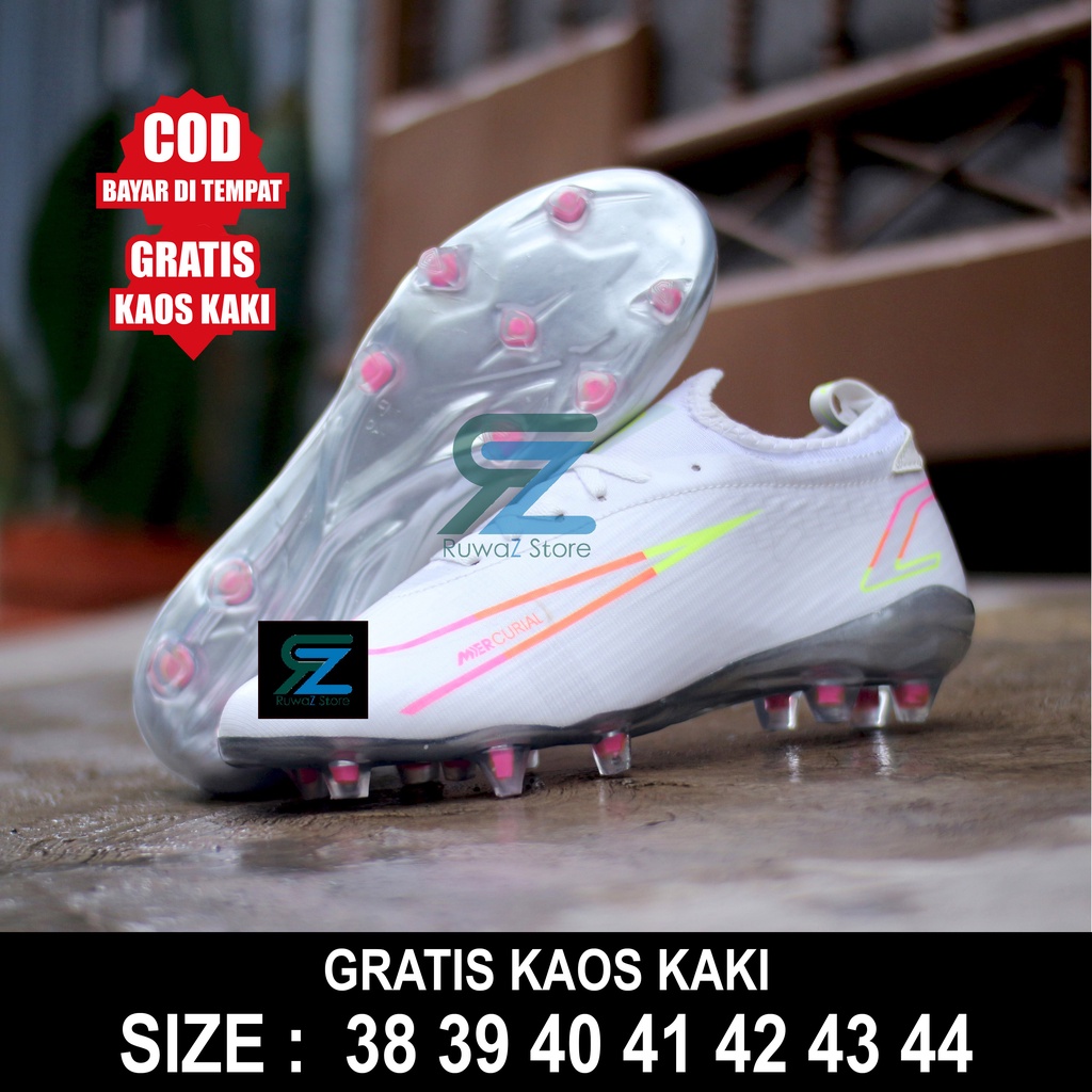 001122 (Bayar Di Tempat) SEPATU SEPAK BOLA PRIA MERCURIAL SEPERFLY HITAM EXCELON SOL BENING MURAH TERBARU