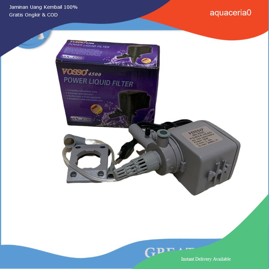 pompa celup aquarium VOSSO SN 4500 SN4500 power head