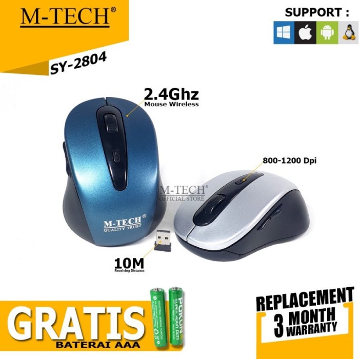 Mouse Wireless M-Tech 2804