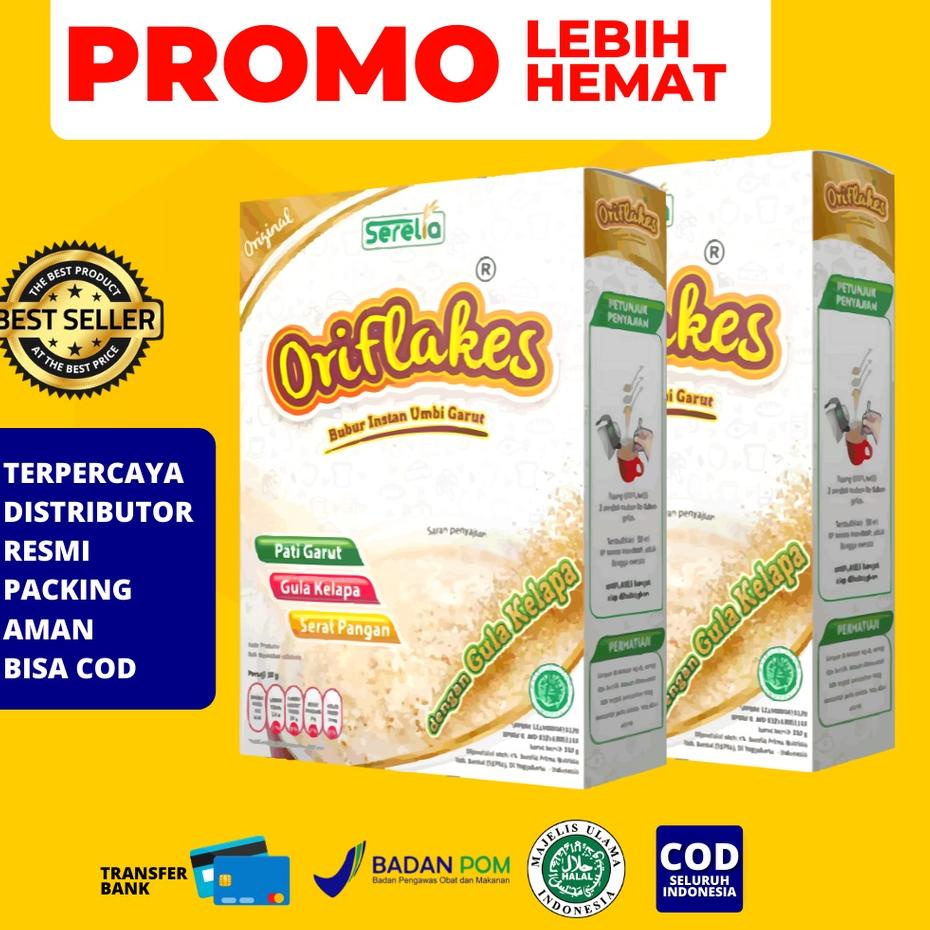 

✲ ORIFLAKES ORIGINAL Sereal Umbi Garut 350gram ❆