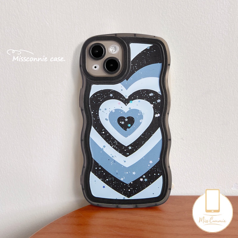 Gradasi Love Heart Case Oppo A96 A57 A78 A15 A95 A17 A16 A7 A77s A9 A76 A53 A12 A16K A16s A3s A52 A54 A17K A74 A5s A5 A55 A1k A77 Reno 8T 65f 7Z 8rendam Tepi Bling Bintang Sarung