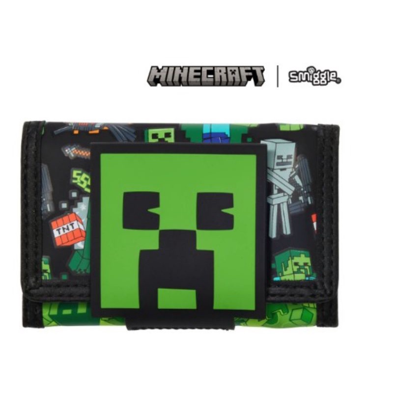 Smiggle Minecraft series ransel/lunchbag/dompet