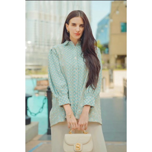 Benang Jarum Sienna Shirt Blue M