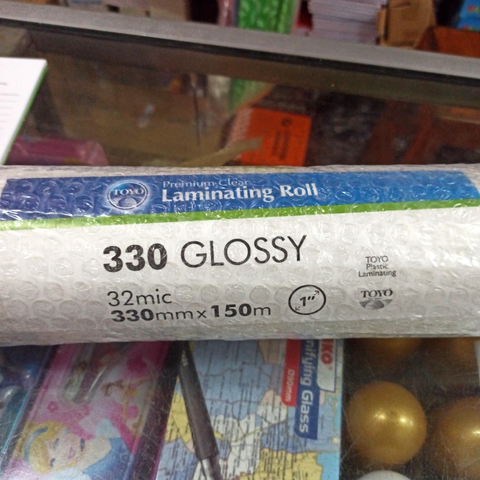 

[[JNT COD]] Laminating Roll Toyo GLOSSY 330 ( 32 mic : 330 mm x 150 m )