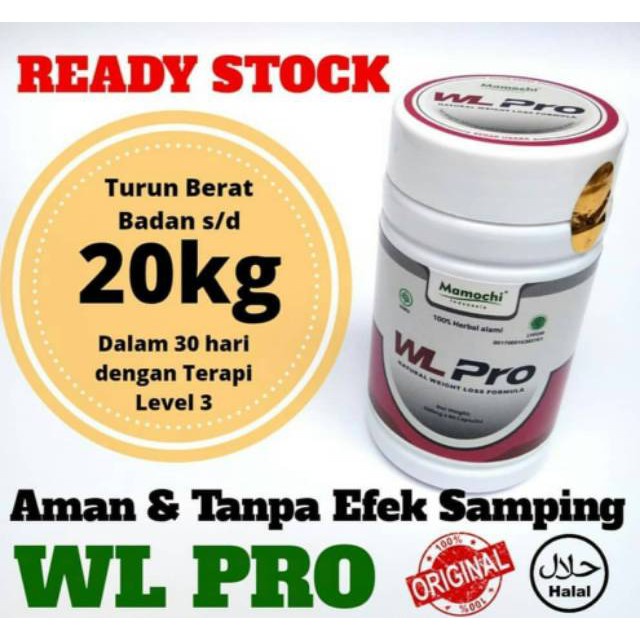 { TERBARU } WL Pro Herbal - WL Pro Obat Penurun Berat Badan Alami 100% Original