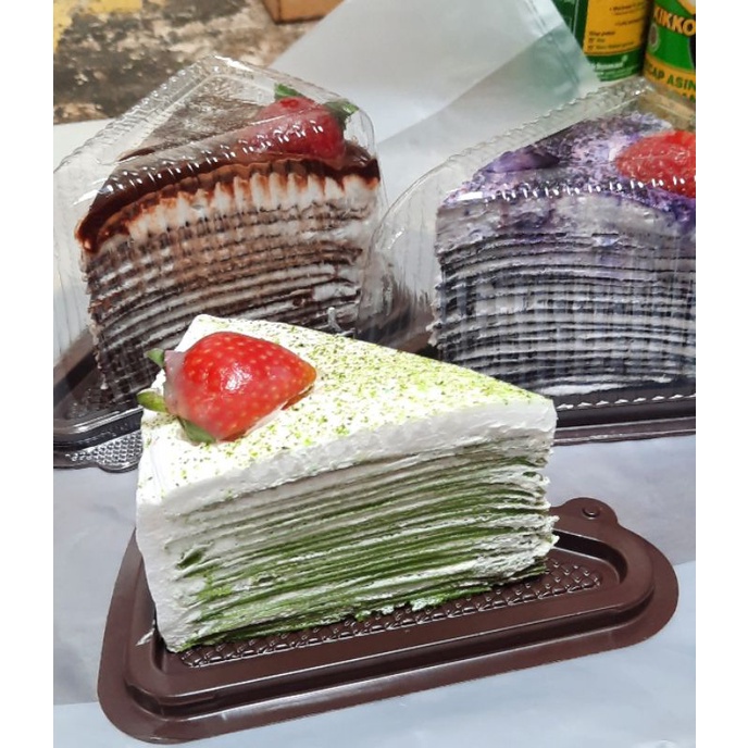 Mika Tray Segitiga Tart/Mille Crepe isi 50pcs