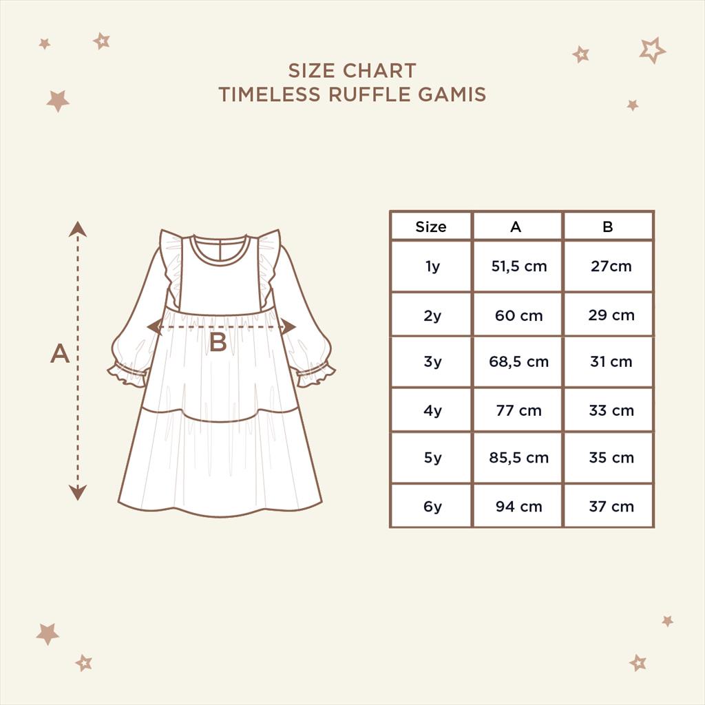 [TOMS] LITTLE PALMERHAUS (1pcs) Timeless Ruffle Gamis Dress Anak Blissful Ramadhan RAYA COLLECTION Baju Lebaran Idul Fitri 2023