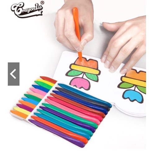 

Terlaris Crayon Waterproof Isi 24 Pcs Magic Crayon Plastik Anti Tangan Kotor