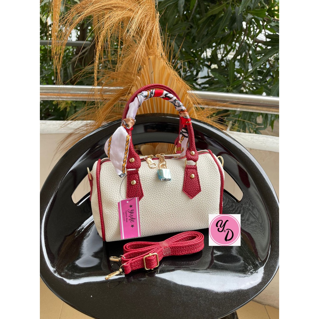 TAS SELEMPANG WANITA SPIDY YUDE FASHION TERBARU BAHAN JERUK FREE GEMBOK &amp; SYAL UK 21X15 CM