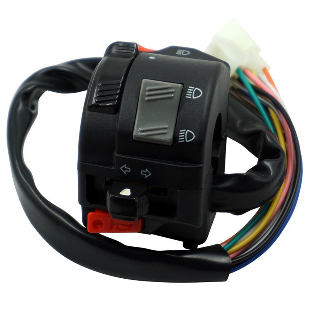 POPULAR Saklar Kombinasi Motor Stang Universal Bermanfaat Refit Saklar Indikator Lampu Indikator ON/OFF