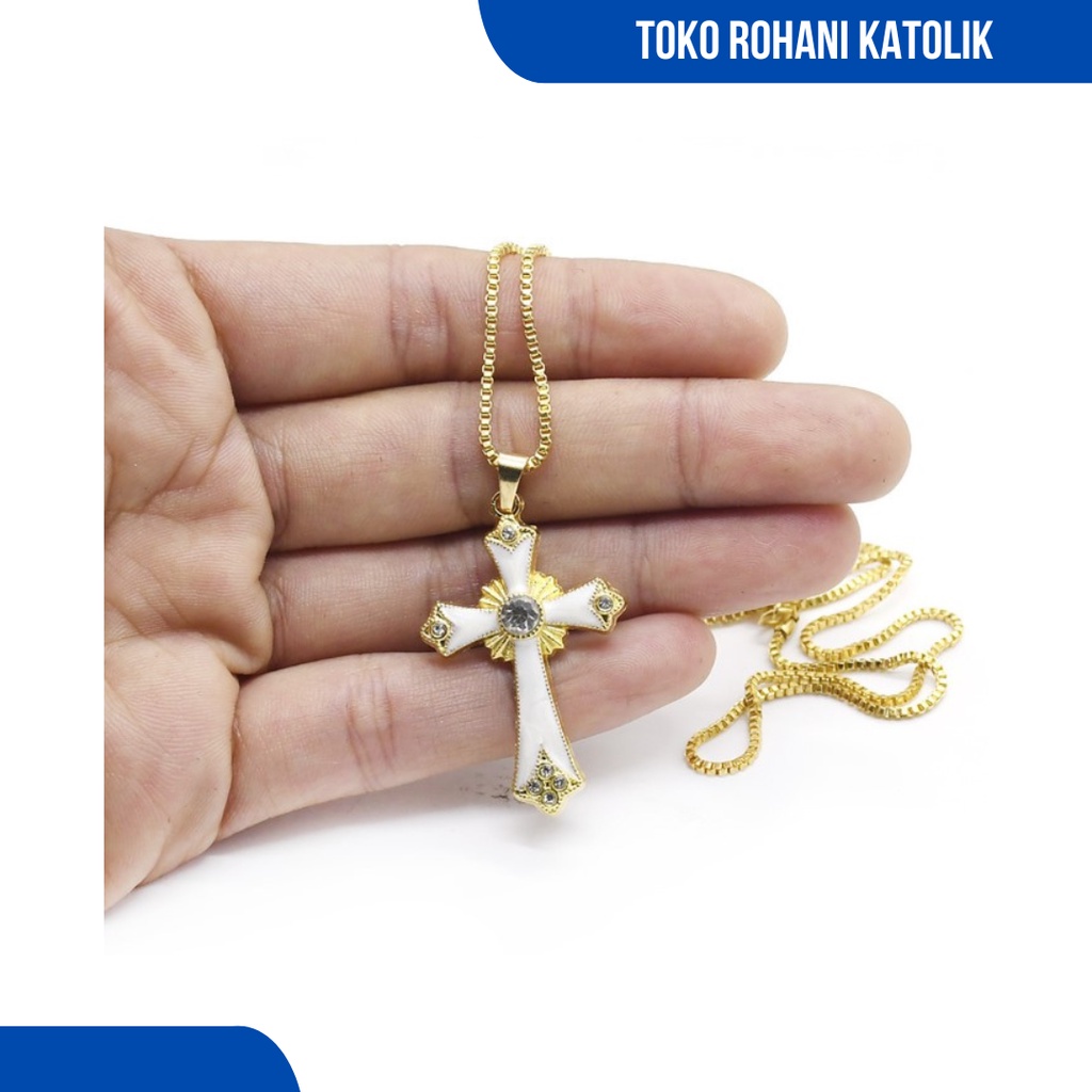 KALUNG SALIB CAHAYA / KALUNG ROHANI / KALUNG WANITA / KALUNG EMAS / KALUNG PRIA