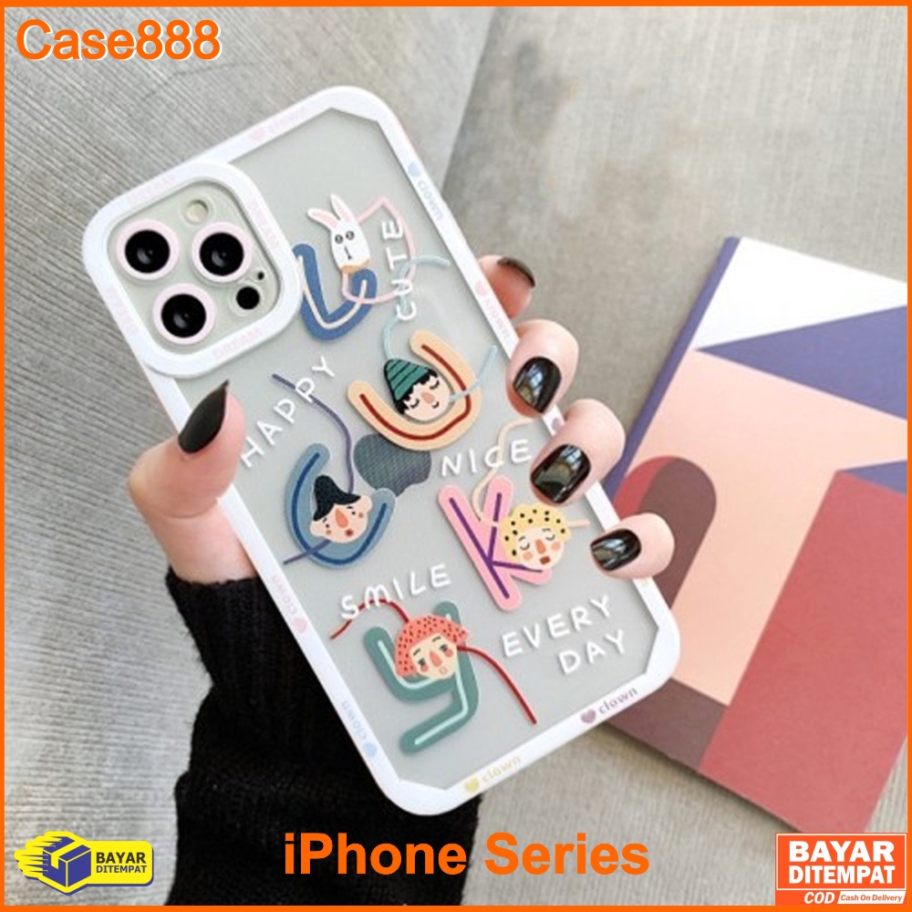 Case iPhone X XS XR 11 12 Pro 12 Pro max Casing Lucky Good Down Silicon Transparant Premium