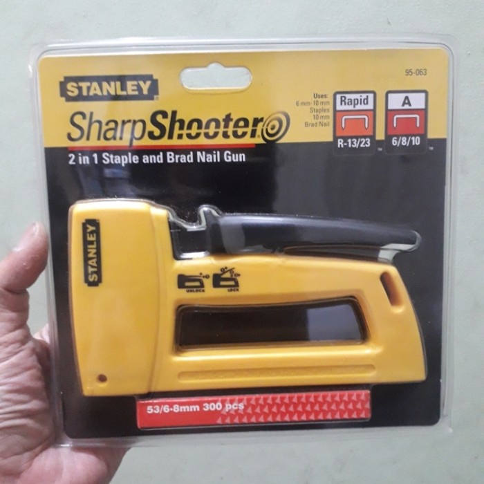 

Best Seller Staples Tembak Besar 2 In 1 Staple Brad Nail Gun Stht95063 Stanley