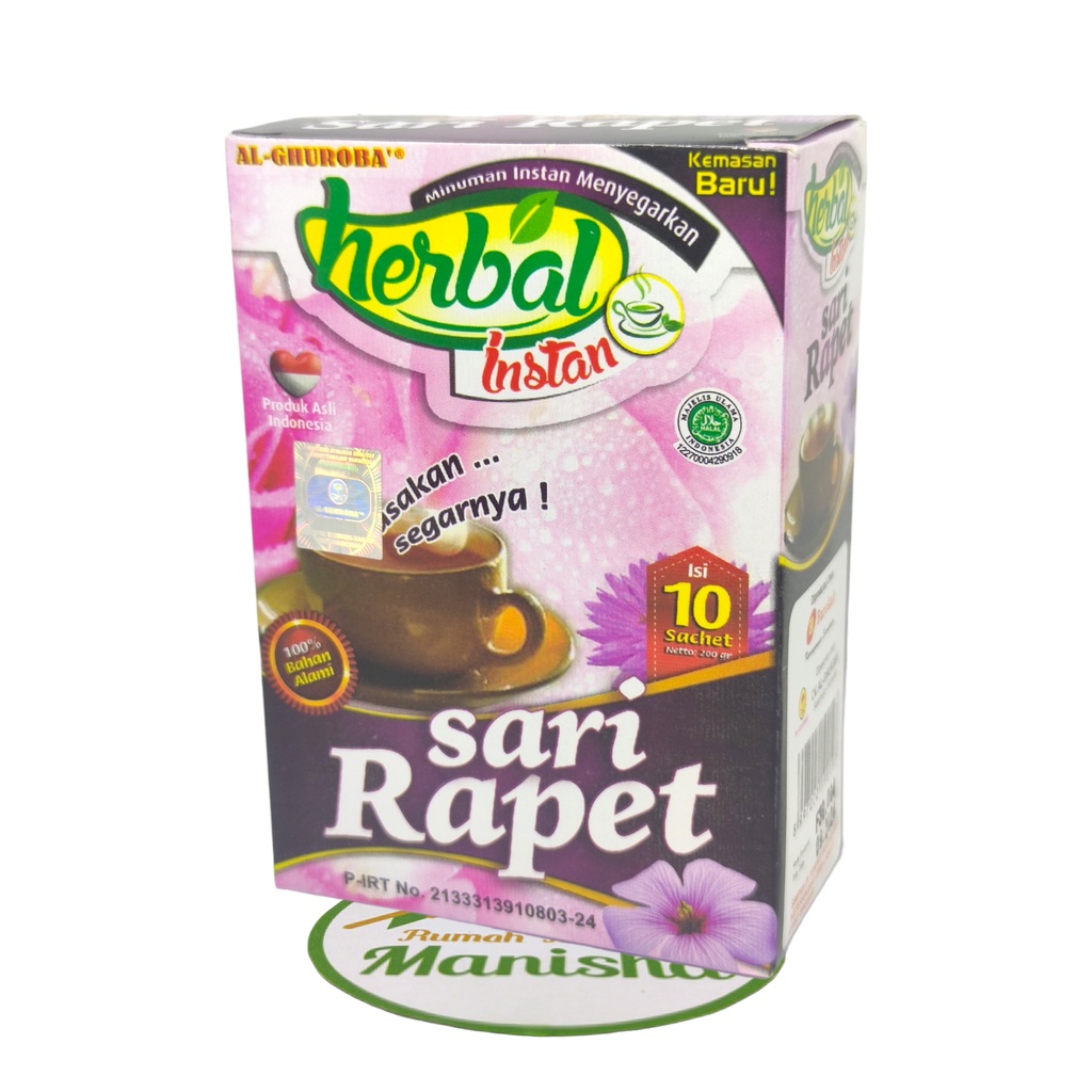 Instan Sari Rapet Herbal Alami Isi 10 Sachet